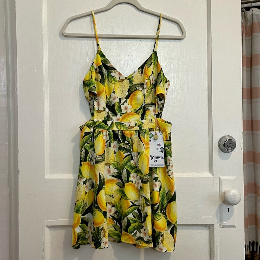 Show Me Your MuMu Piper Citrus Dress NWT